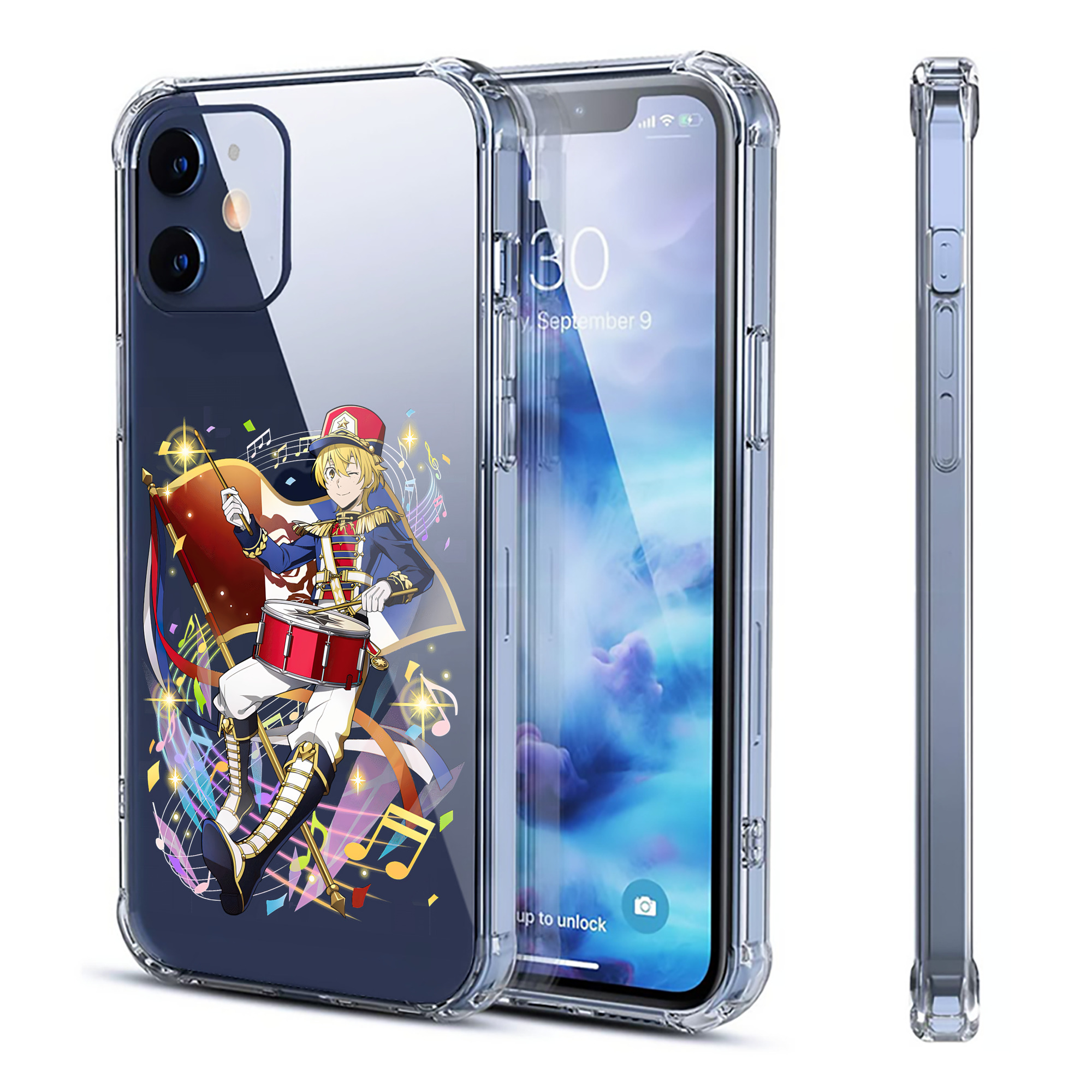 （画像用） 文豪ストレイドッグス Bungo Stray Dogs 【iPhone 12シリーズ対応】透明スマホケース（クリアソフトケース）